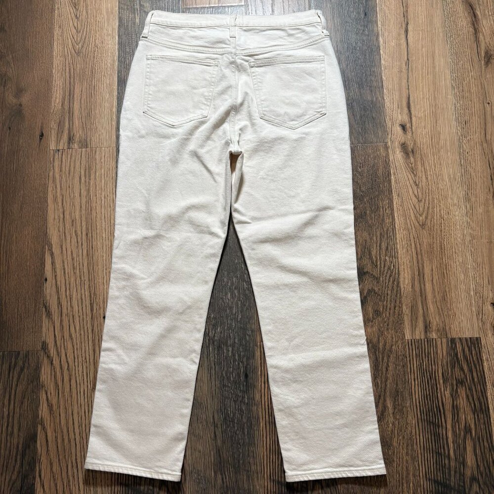 J. Crew High-Rise Straight Leg Jeans in Natural Cream - Picture 6 of 7